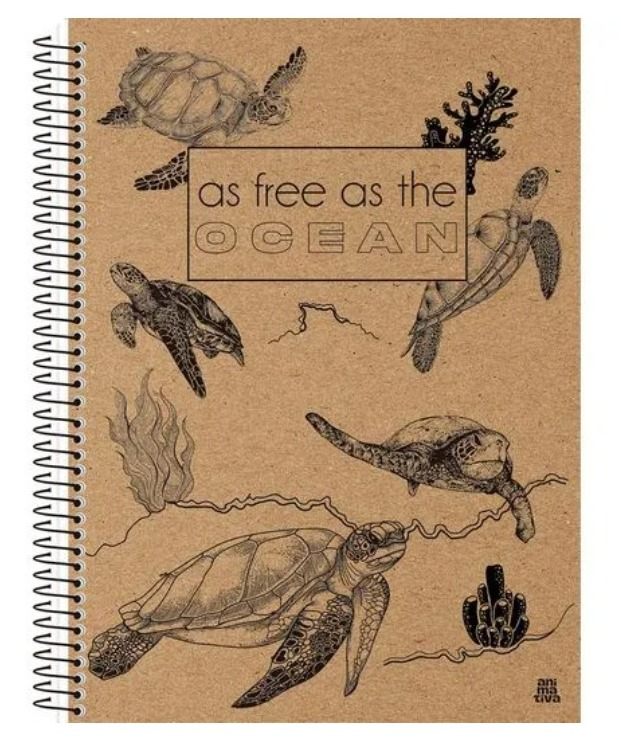CADERNO 1X1 P�P�R KRAFT